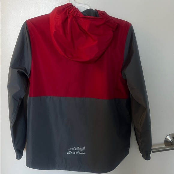 Eddie Bauer Red and Gray Hooded Jacket - Picture 3 of 6